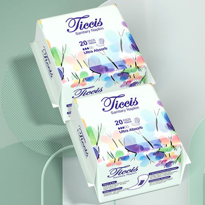 Un buon prezzo. Ultra spessi Dispositivi Super Assorbenti Pad Sanitari 3-D Leak Guard Blue chip Utilizzatori di igiene femminile Servizi sanitari in linea