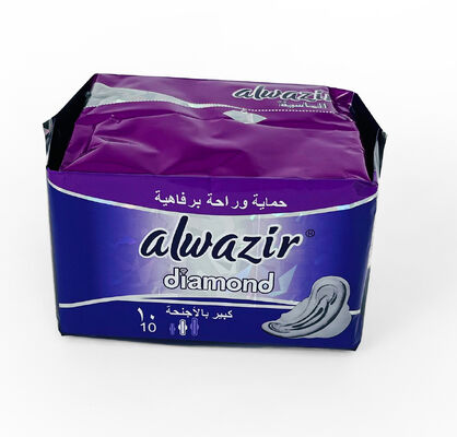 Un buon prezzo. Disposable Breathable Cotton Super Absorbency Sanitary Napkins 3-D Leak Guard Winged Feminine Hygiene Pads for Women in linea