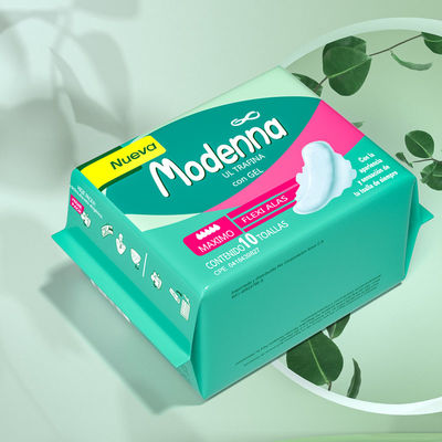 Flusso pesante del cotone eliminabile amichevole dei cuscinetti sanitari dell'OEM Eco di uso di notte