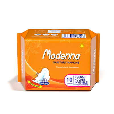 Capacità di assorbimento eccellente eliminabile di Sunny Cotton Menstrual Pad Winged delle donne
