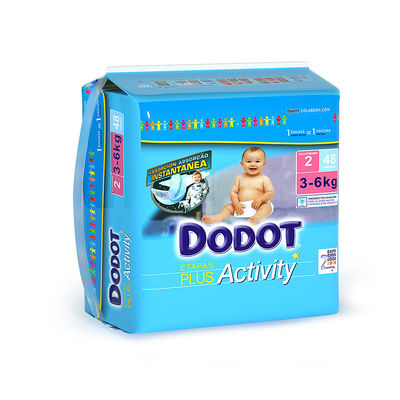 Pannolini eliminabili respirabili neonati 100% del bambino del cotone di morbidezza dei pannolini di DODOT