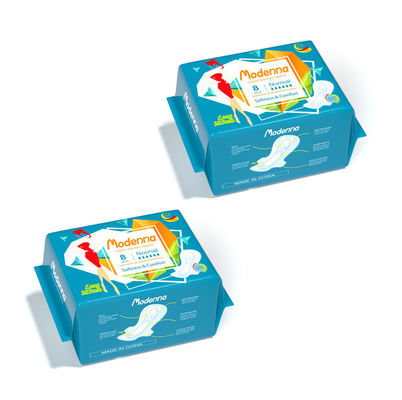 Un buon prezzo. Cotone biodegradabile di Chip Sanitary Napkins Pads Antibacterial dell'anione delle donne in linea