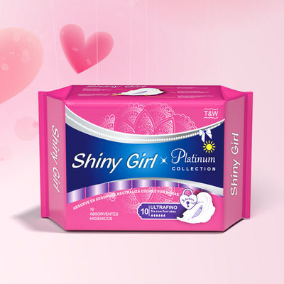 Servizi igienici per donna con super assorbente superficie di cotone puro pad sanitario femminile