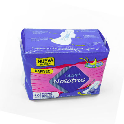 Un buon prezzo. Assorbente sanitario con copertura in cotone di grandi dimensioni, per la notte, mestruale, igiene femminile usa e getta, assorbente per signora in linea