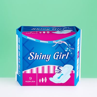 Un buon prezzo. 285mm Winged Women Sanitary Napkin Eccellente assorbimento Pad morbidi non tessuti per il comfort in linea